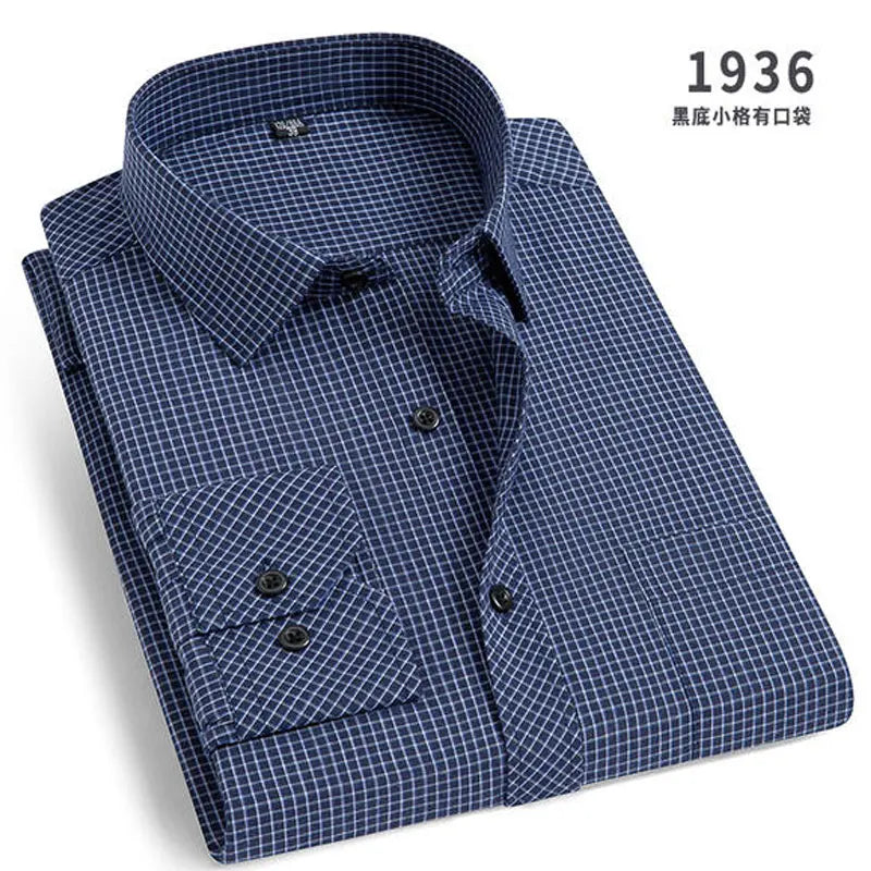 Men's Striped Slim Fit Long Sleeve Shirt