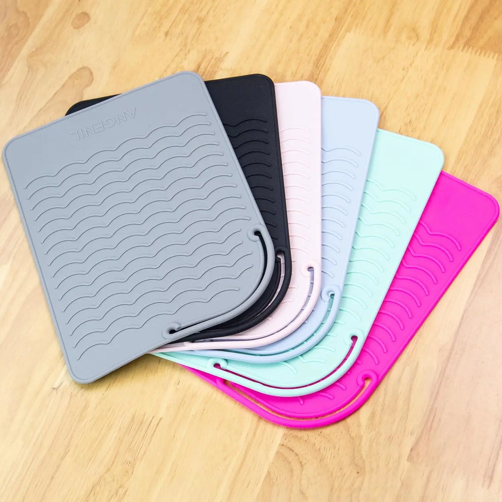 Silicone Heat Resistant Mat for Curling Irons & Flat Irons