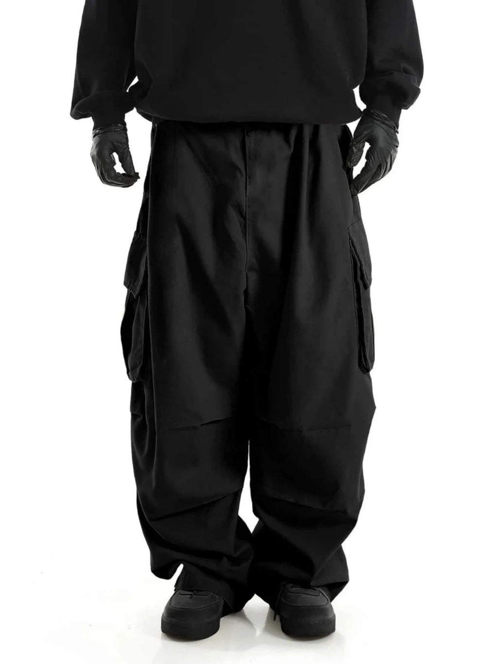 Unisex Plus Size Wide Leg Cargo Pants