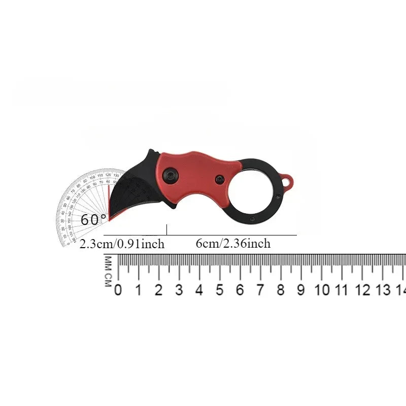 Mini Stainless Steel Keychain Pocket Knife — Portable EDC Multi-Tool