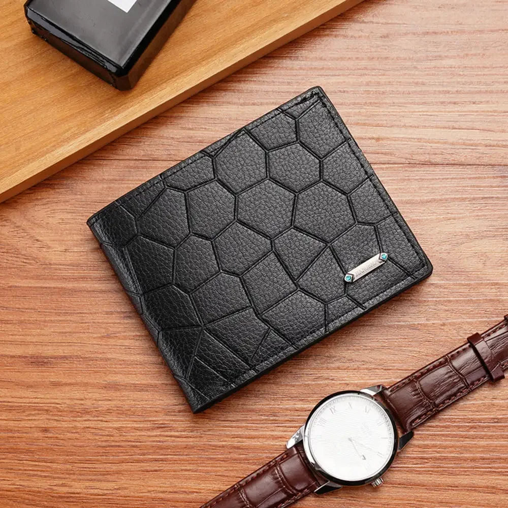 Men's Slim Canvas Card Holder Wallet — Mini Thin Coin Pouch & ID Holder