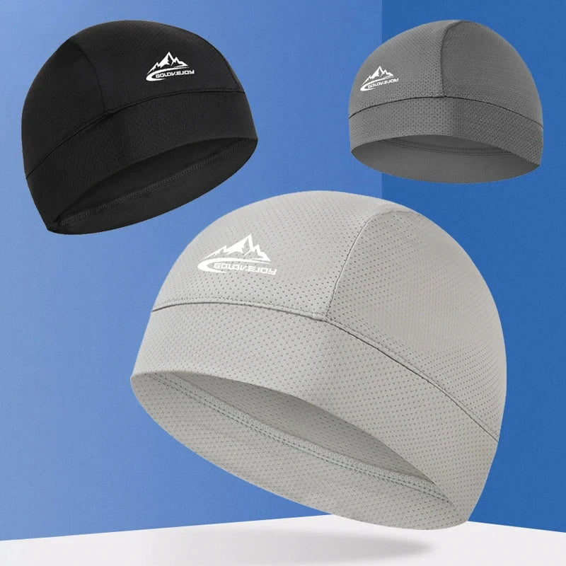 Gorro enfriador para casco, transpirable, absorbente de sudor, para ciclismo, deportes, correr, cómodo gorro para senderismo al aire libre, gorra de secado rápido