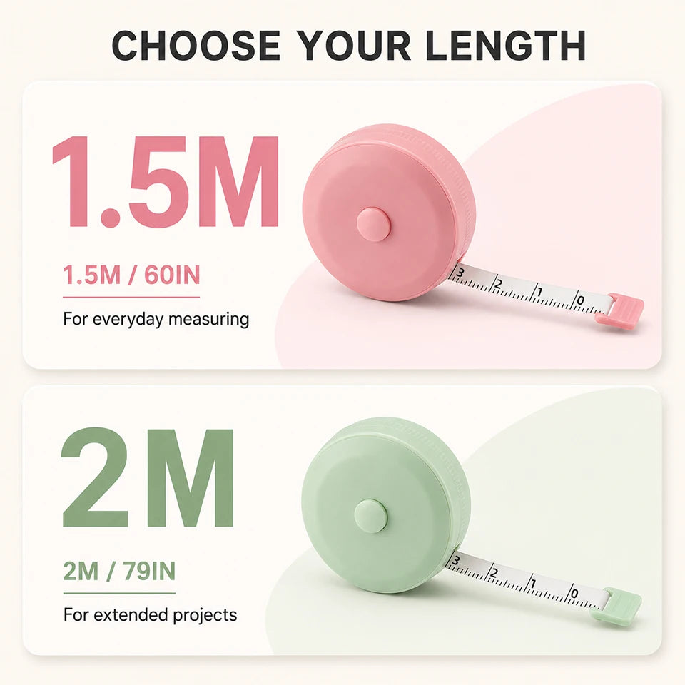 Soft Body Tape Measure — Double-Scale Sewing & Tailor Measuring Tape