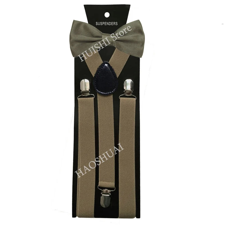 Unisex Elastic Suspenders with Bow Tie Option | The Daily Drop