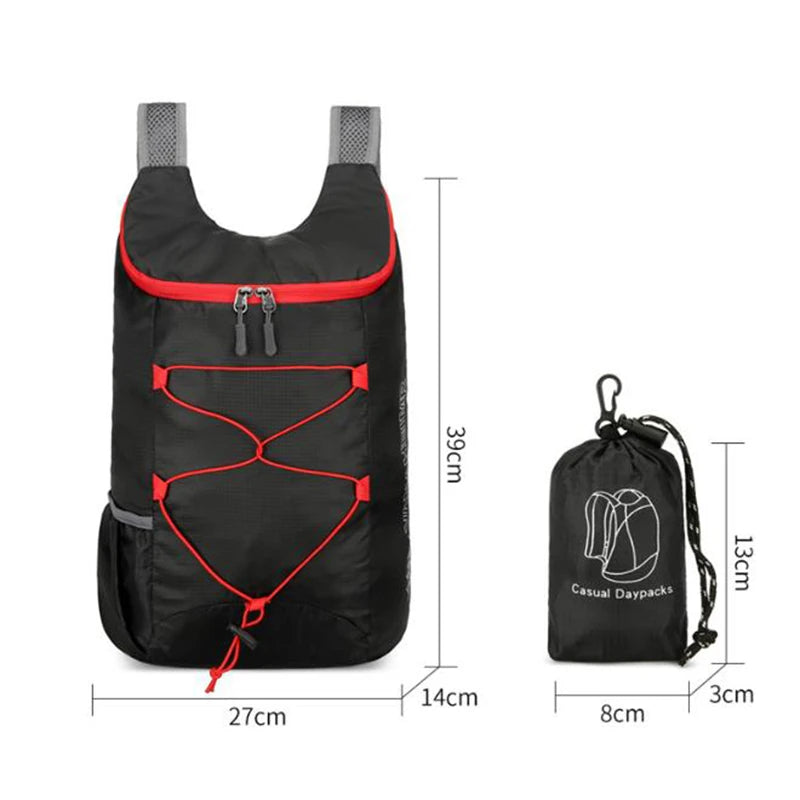 Mochila Plegable de Exterior – 20L, Ligera e Impermeable para Senderismo y Viajes