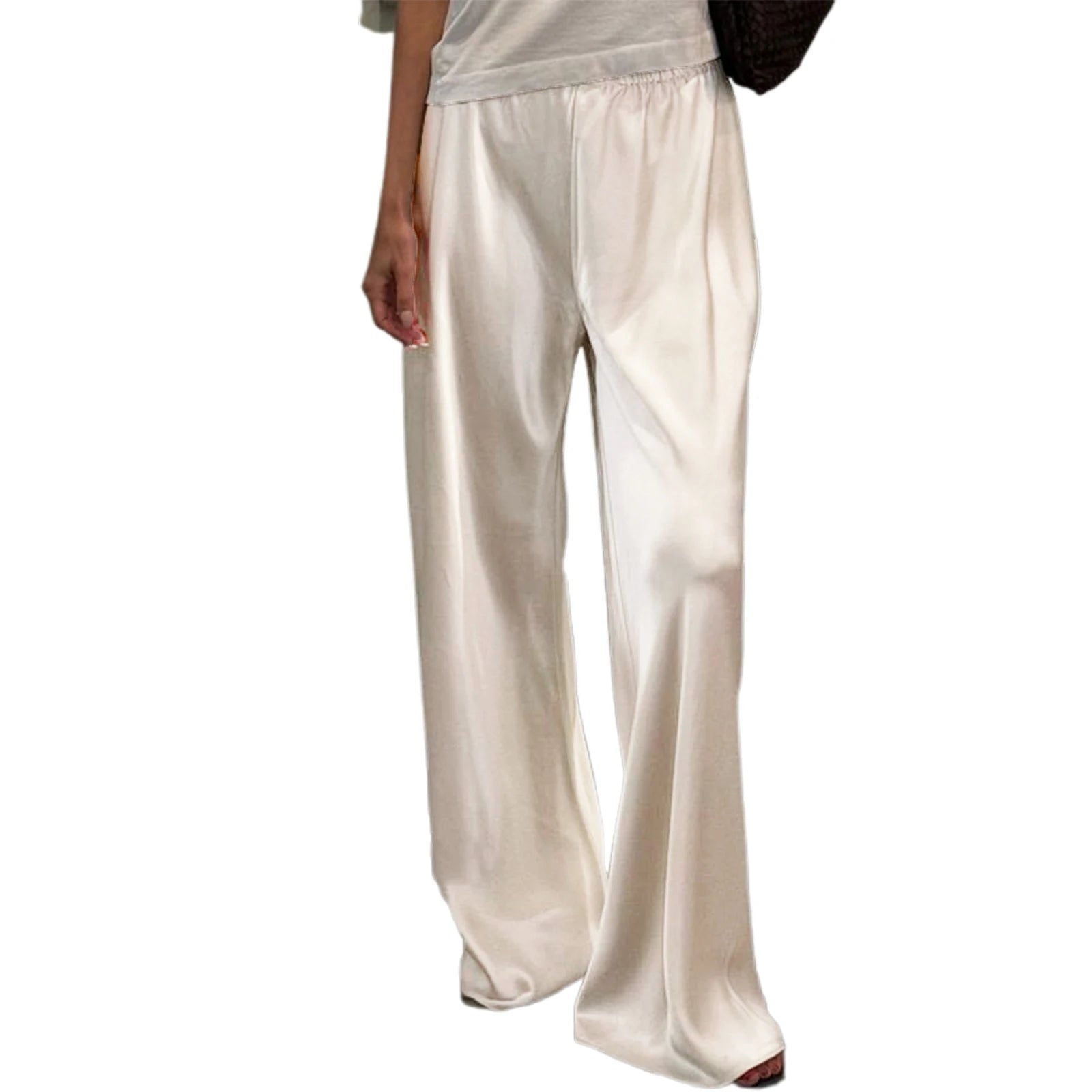 Women's Satin Wide Leg Pants