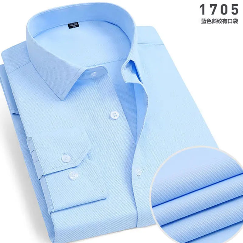 Men's Striped Slim Fit Long Sleeve Shirt