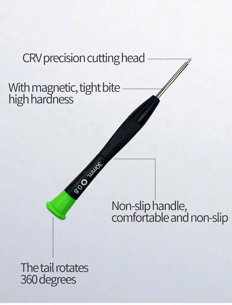 Precision Screwdriver Repair Tool Set — Electronics Disassembly Kit for Phone, Tablet & Laptop