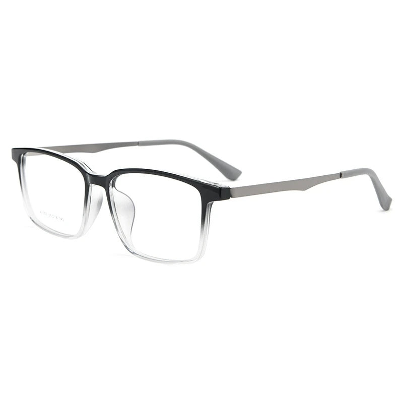 Men's TR90 Titanium Alloy Anti Blue Light Business Reading Glasses, Refractive Power+25 to+400, Customized Prescription Myopia