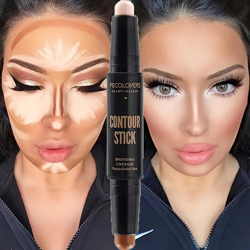 Double-Headed Contouring Stick — Concealer, Contour & Highlighter in One