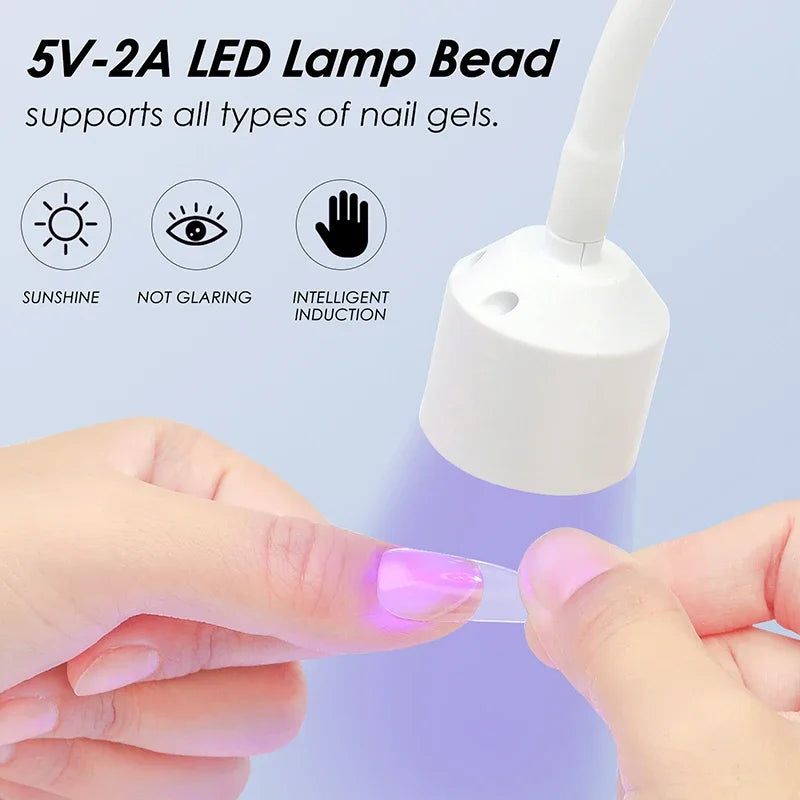 Mini Foldable UV LED Nail Lamp – USB Rechargeable