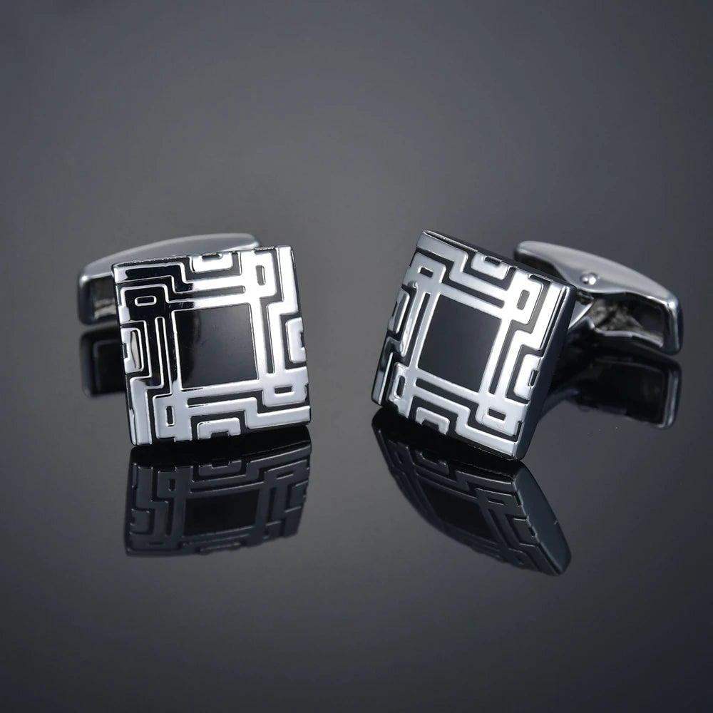 Gem & Enamel Craft Cufflinks | Unisex Decorative Shirt Accessories