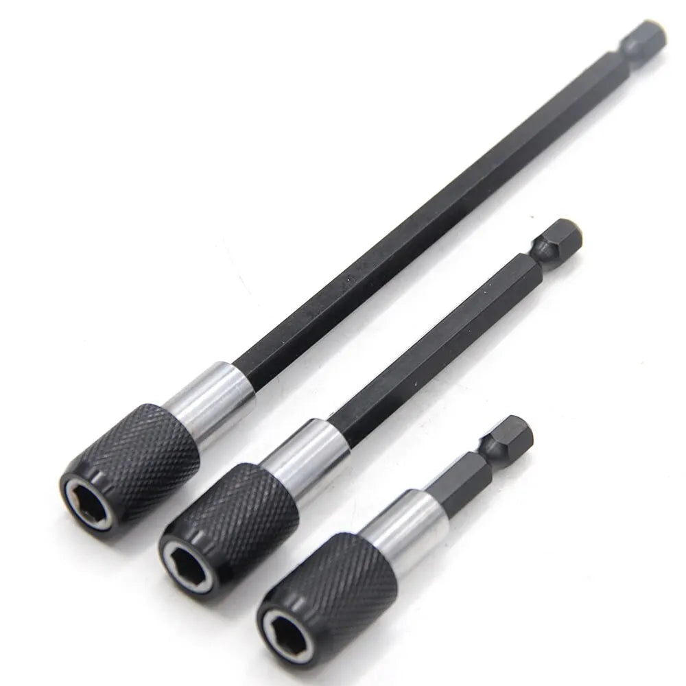 3PC 1/4" Hex Quick-Release Extension Rod Set – 60/100/150mm Drill Driver Bits