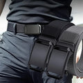 Men's Canvas Tactical Belt – Automatic Buckle, Military Workwear Style, 120cm
