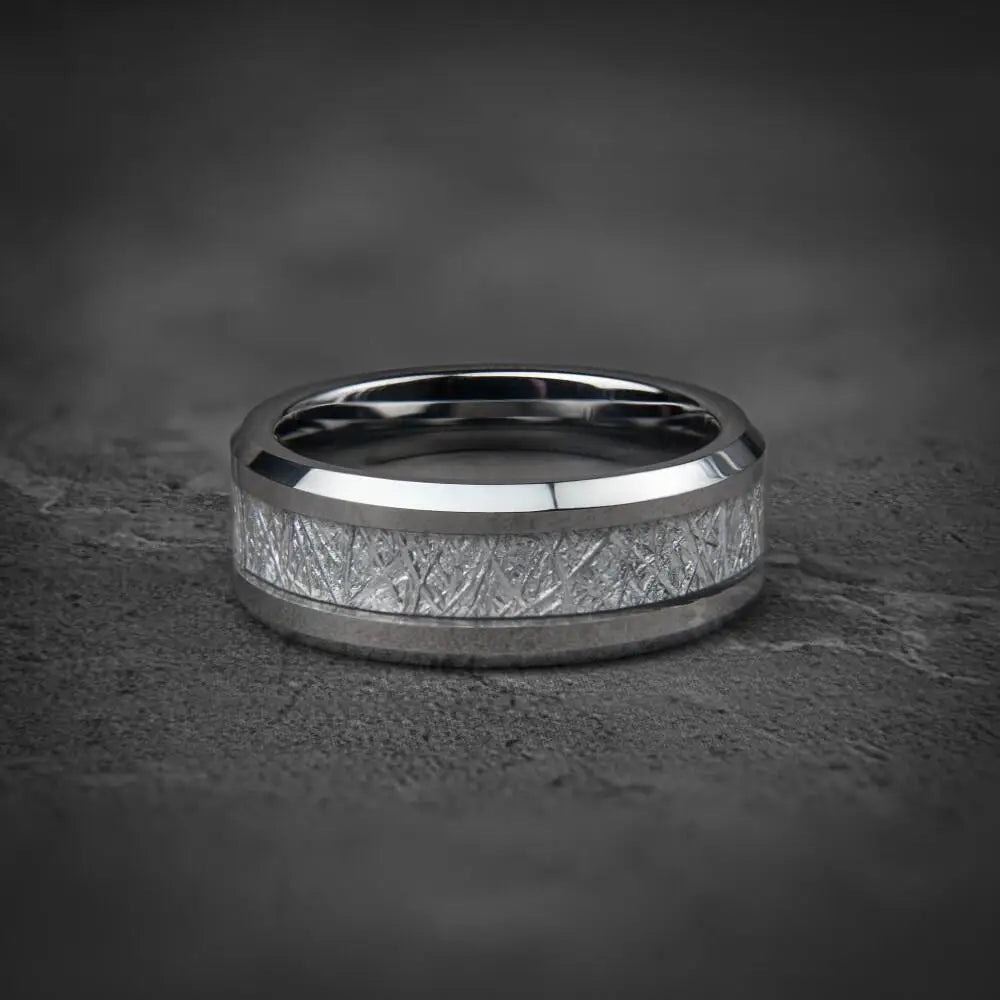 Cyberpunk 8mm Stainless Steel Ring | Gothic Punk Biker Jewelry for Men & Women