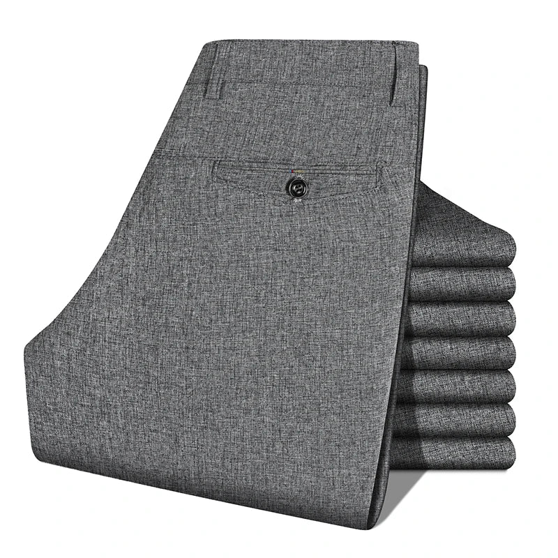 Men's Dress Straight Pants - Work Suit Trousers (29-40)