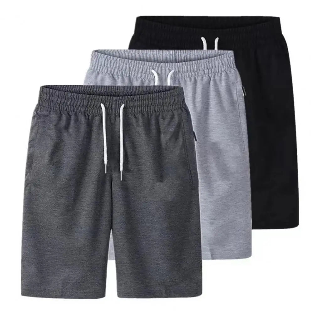 Men's Elastic Waist Cargo Shorts – Lightweight Summer Shorts with Pockets