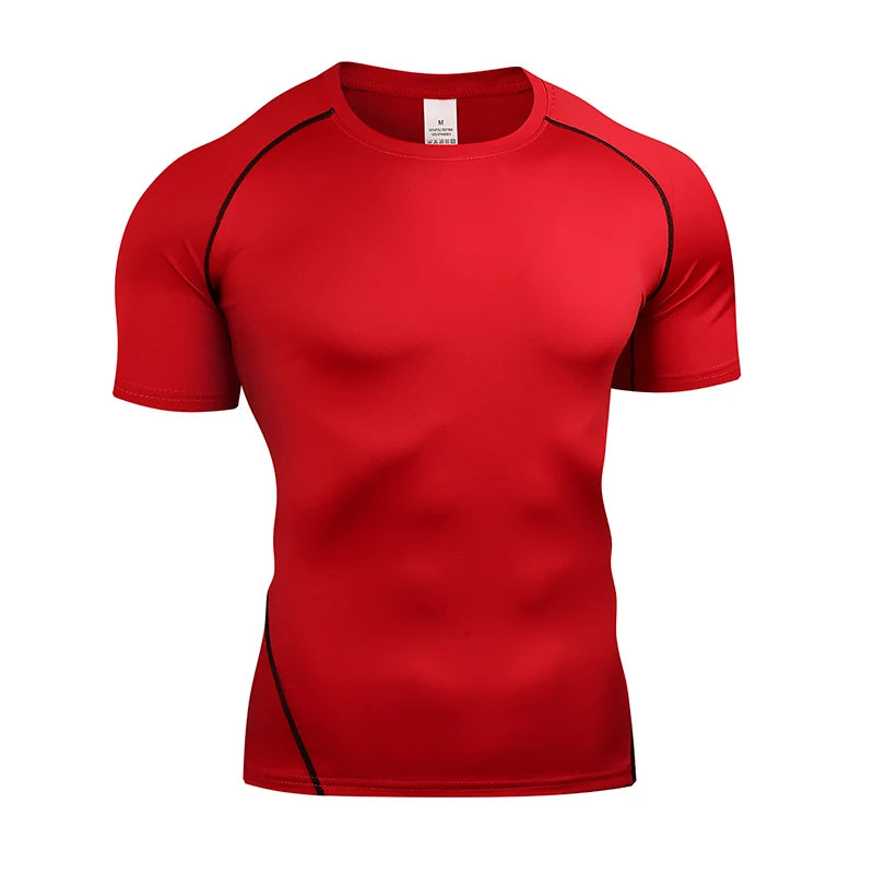 Men's Compression T-Shirt – Quick-Dry Athletic Gym & Running Top