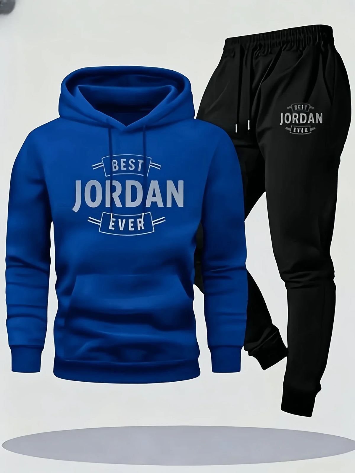 Fleece Hoodie & Drawstring Jogger Set