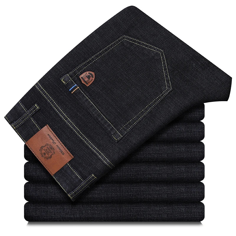 Unisex Stretch Straight Business Jeans