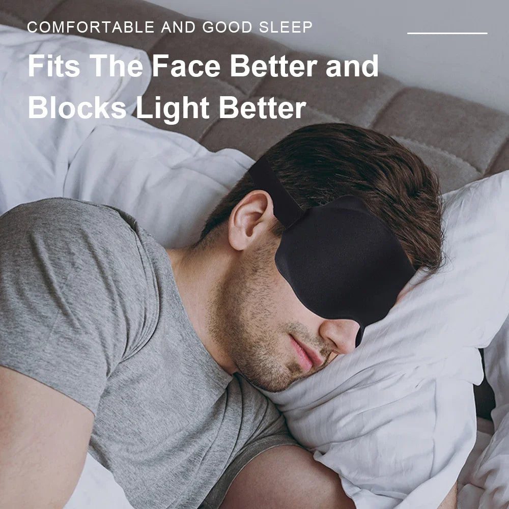 3D Contour Sleep Mask – Soft Padded Blackout Eye Mask