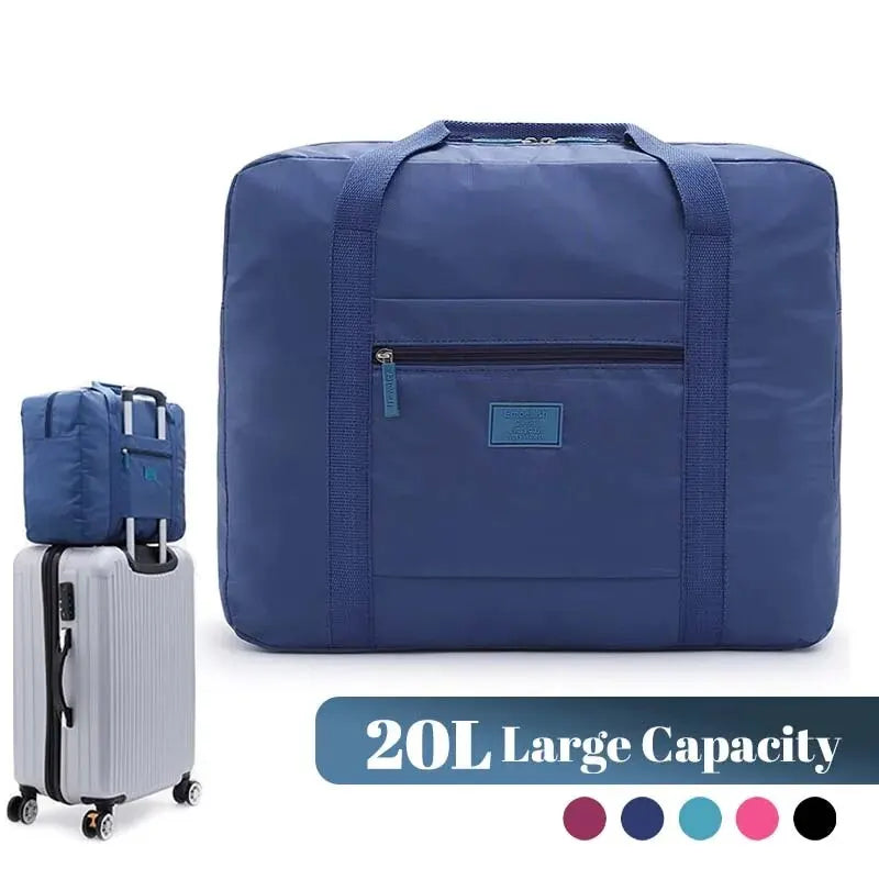 Foldable Travel Duffel Bag – 20L Lightweight Weekender Tote