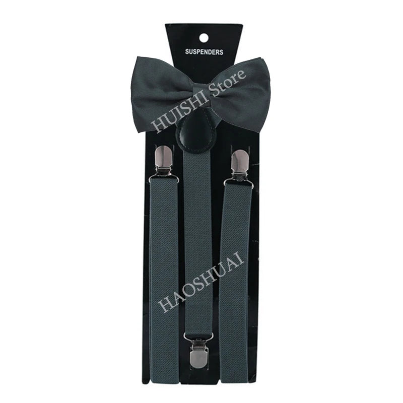 Unisex Elastic Suspenders with Bow Tie Option | The Daily Drop