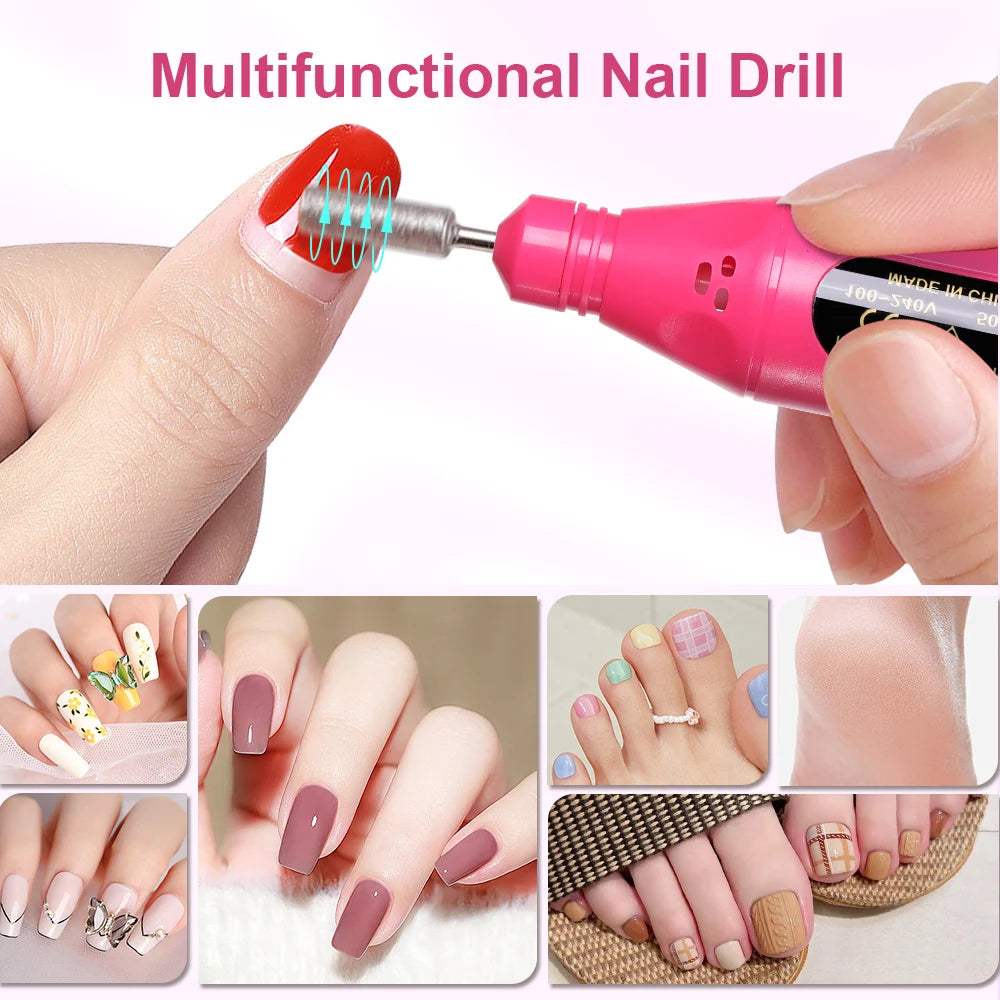Electric Nail Drill Kit – USB Powered Portable Manicure & Nail File Machine