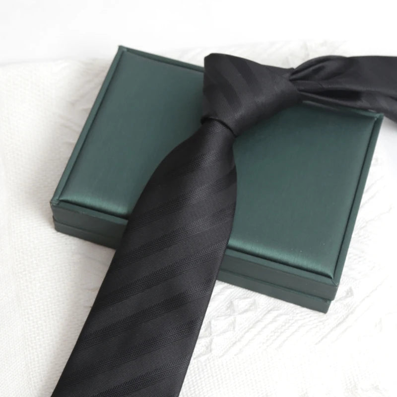 Jacquard Woven Necktie — Striped & Dot Patterns for Business & Weddings
