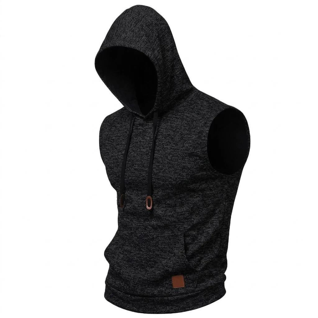 Unisex Sleeveless Hoodie Vest – Lightweight Relaxed Fit Hooded Tank Top