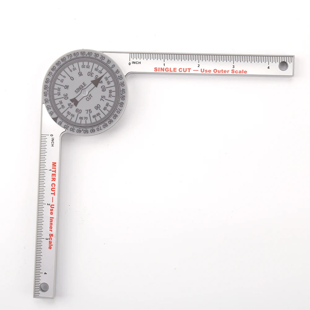Miter Saw Protractor & Angle Finder — ABS 360-Degree Measuring Tool