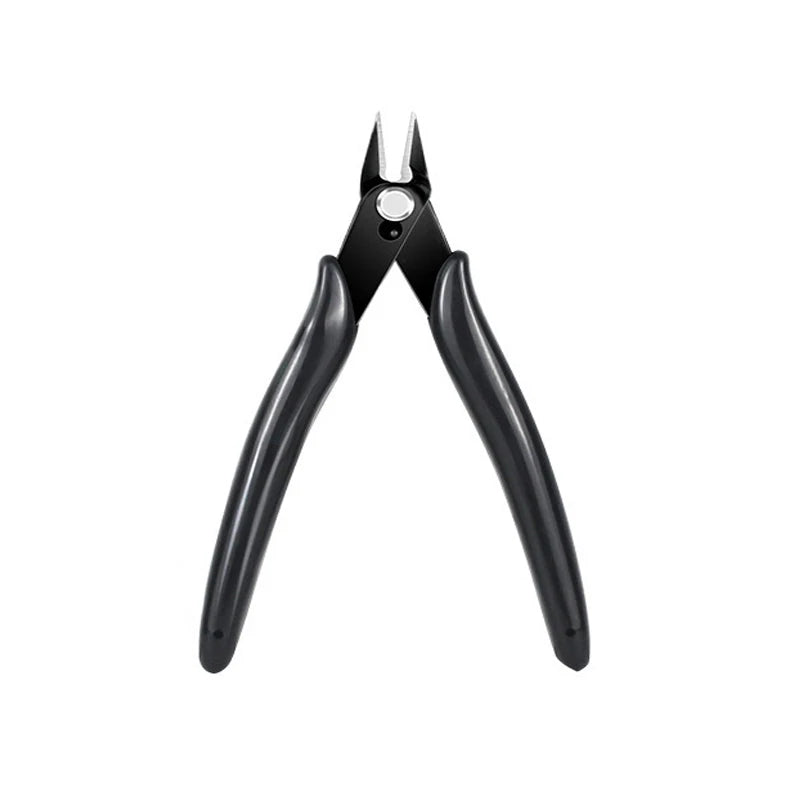 Mini Diagonal Wire Cutters — Flush Cut Side Snips with Spring Return