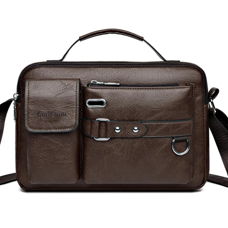 Men's Waterproof Laptop Messenger Bag — Large Capacity Briefcase for Work, Travel & School