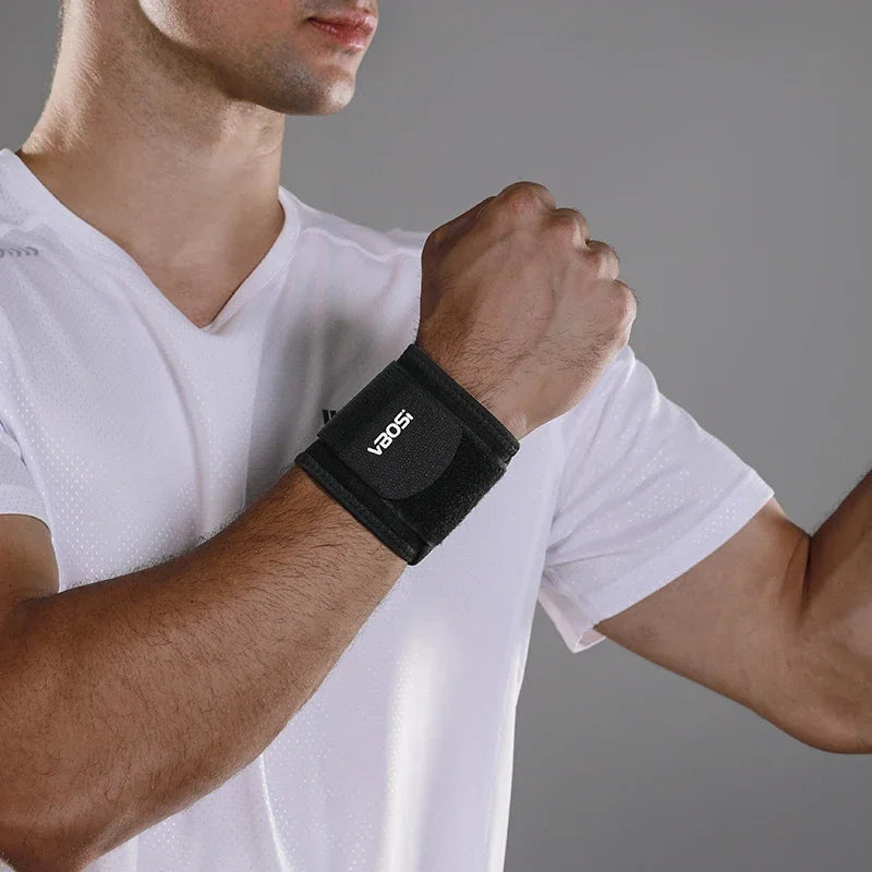 Unisex Adjustable Compression Wrist Support Brace – Sports & Tendonitis Relief