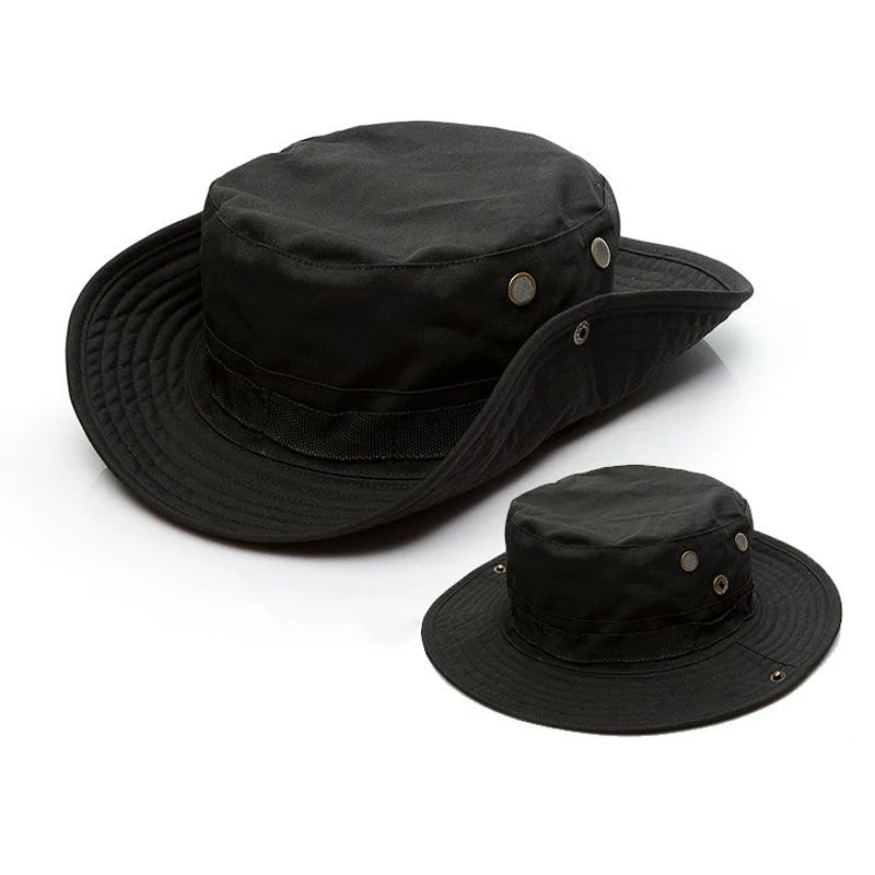 Juego de 2 unidades de sombrero de ala ancha y pasamontañas, conjunto mixto para hombre, gorra de sol, gorra Boonie para exteriores, senderismo, camping, pesca, sombrero para el sol, sombrero de pescador