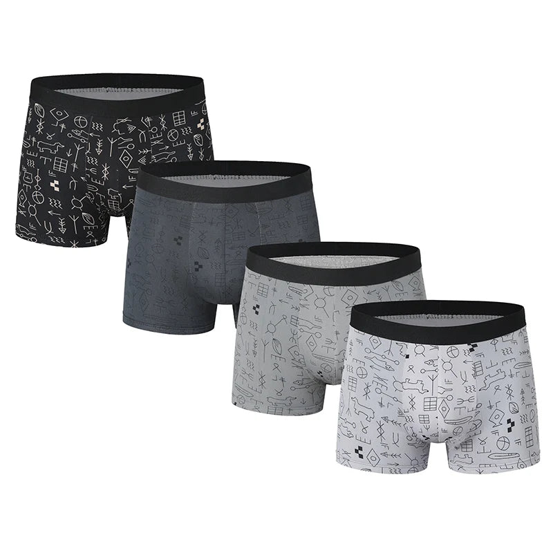 Bóxers estampados para hombre – Paquete de 4 o paquete de 10
