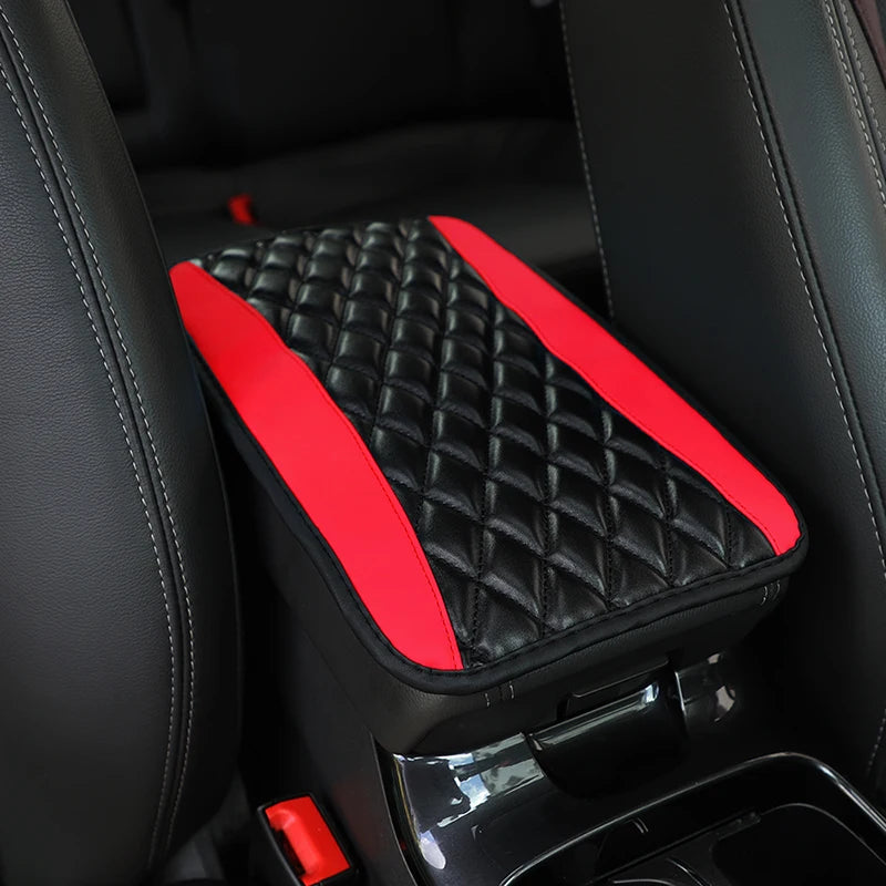PU Leather Car Armrest Cover Mat – Universal Fit, Waterproof & Non-Slip