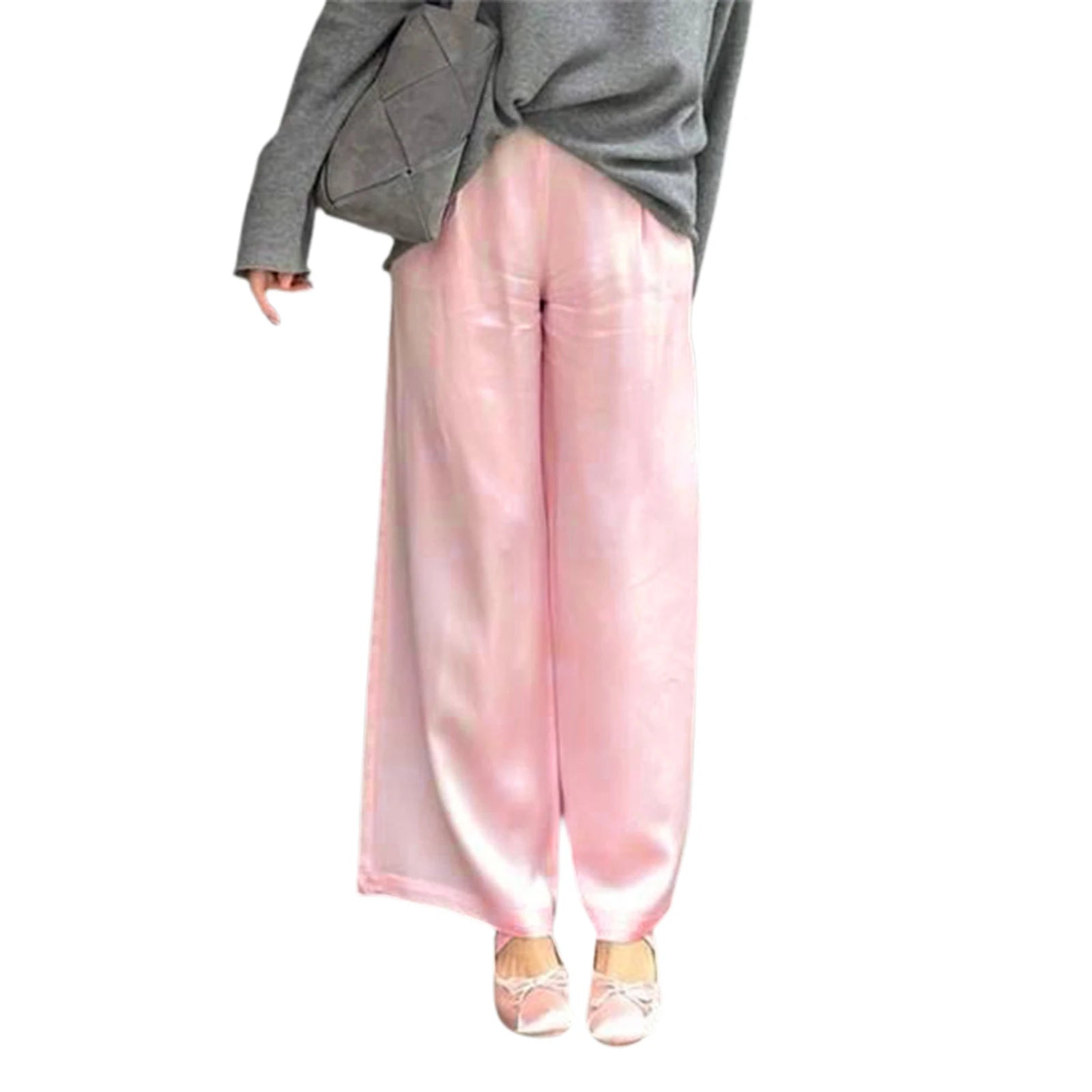 Women's Satin Wide Leg Pants