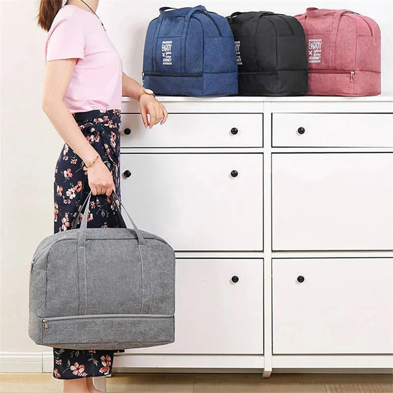 Double-Layer Dry/Wet Separation Gym & Travel Bag