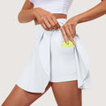 Women's High-Waist Athletic Skort with Built-In Shorts