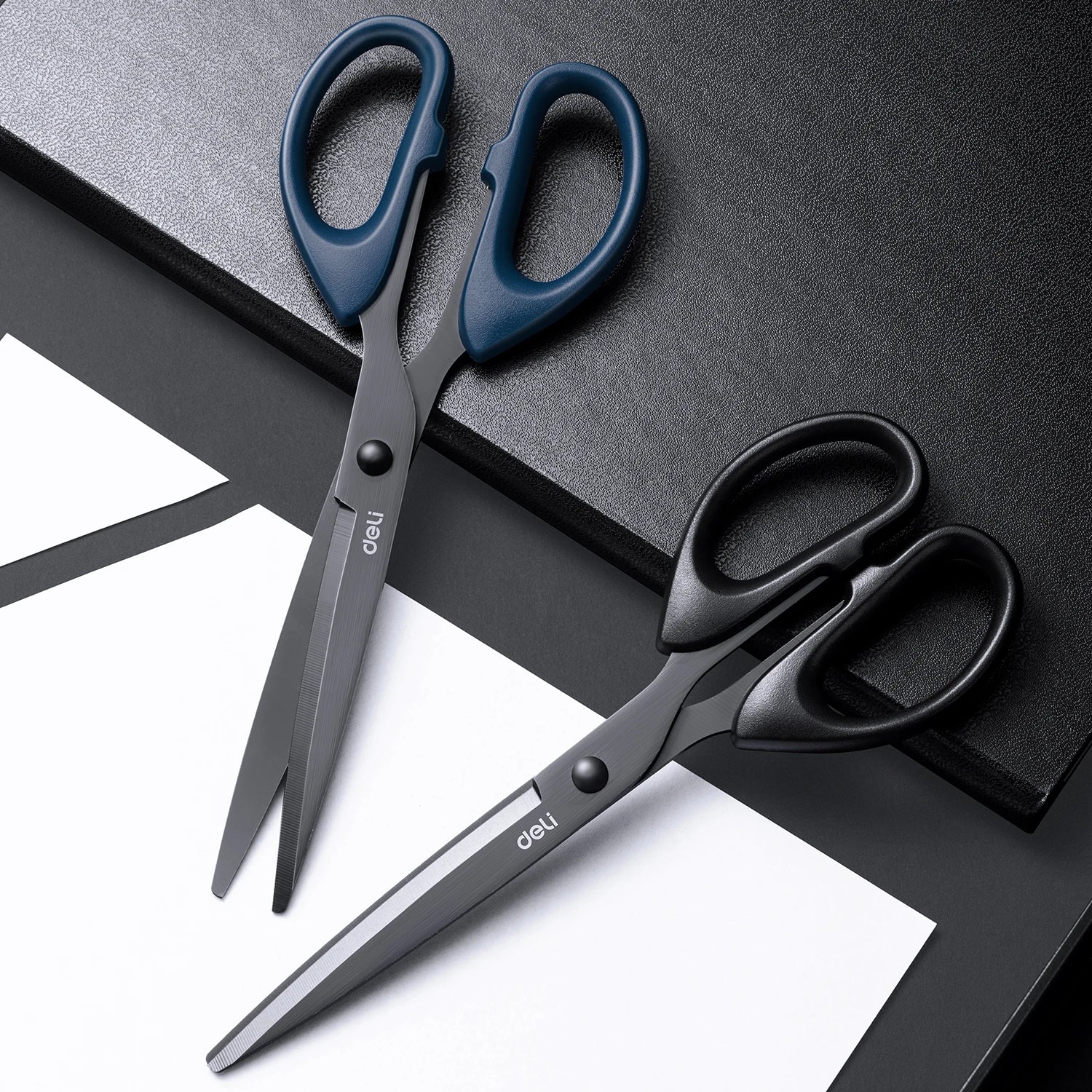 DELI Heavy Duty Office Scissors – Sharp Stainless Steel Cutting Tool