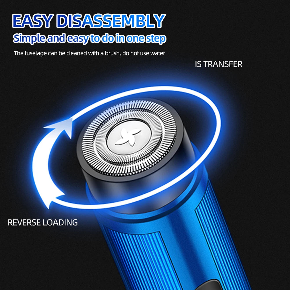 Men's Mini Rechargeable Electric Shaver — Portable Cordless Razor & Epilator