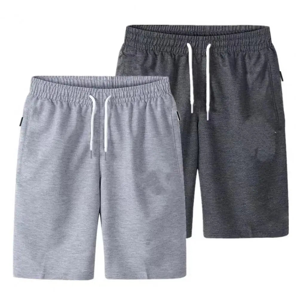Men's Elastic Waist Cargo Shorts – Lightweight Summer Shorts with Pockets