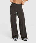 Pantalones de yoga de cintura alta y pierna ancha para mujer, levantamiento de glúteos, color marrón café, pantalones de entrenamiento, leggings acampanados, control de abdomen, ropa deportiva para gimnasio y fitness