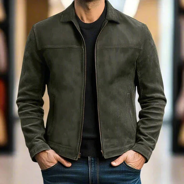 Vintage-Style Collared Jacket