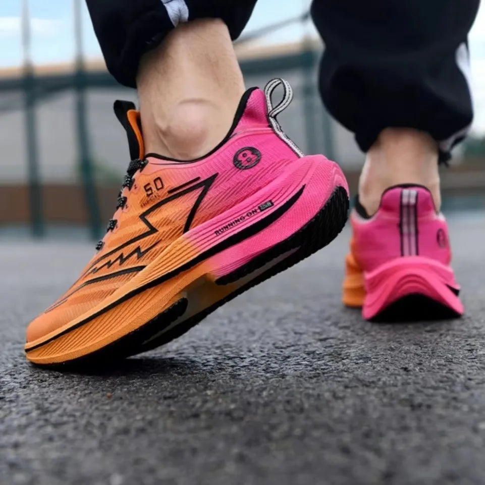 Zapatillas de Running de Hombre con Placa de Carbono | Zapatillas Unisex Antideslizantes con Amortiguación Suave