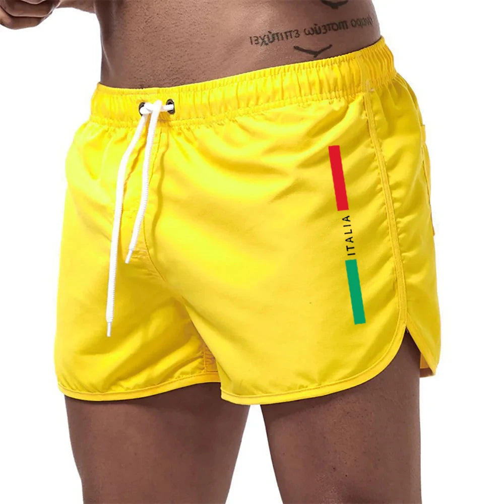 Men's Quick-Dry Beach Board Shorts – Swim & Fitness Shorts