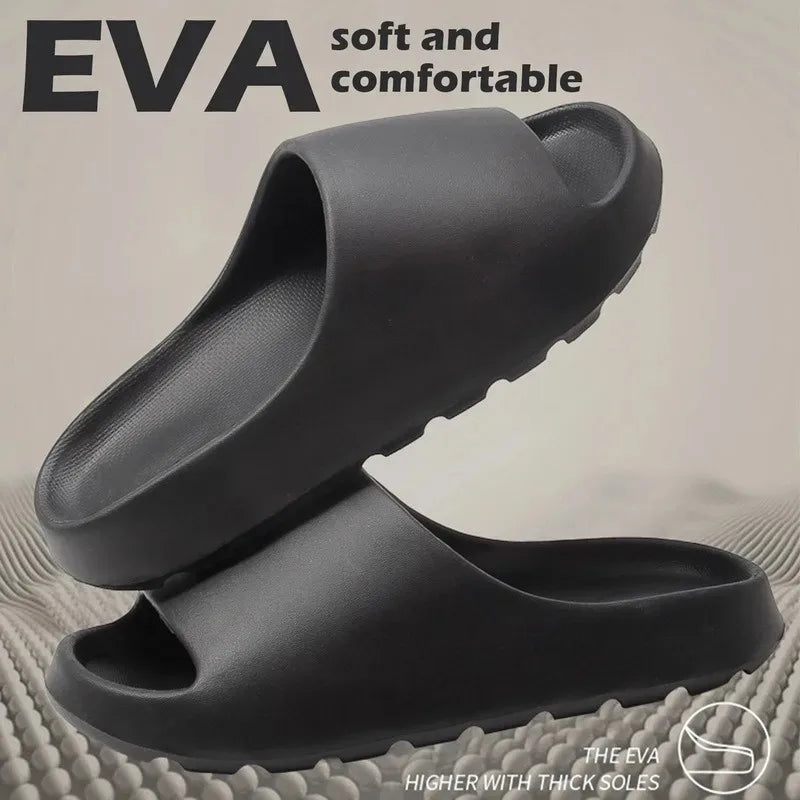 Chanclas de coco, sandalias de suela gruesa, moda de verano, suela blanda, playa, pantuflas para hombre, sandalias para mujer, chanclas de EVA