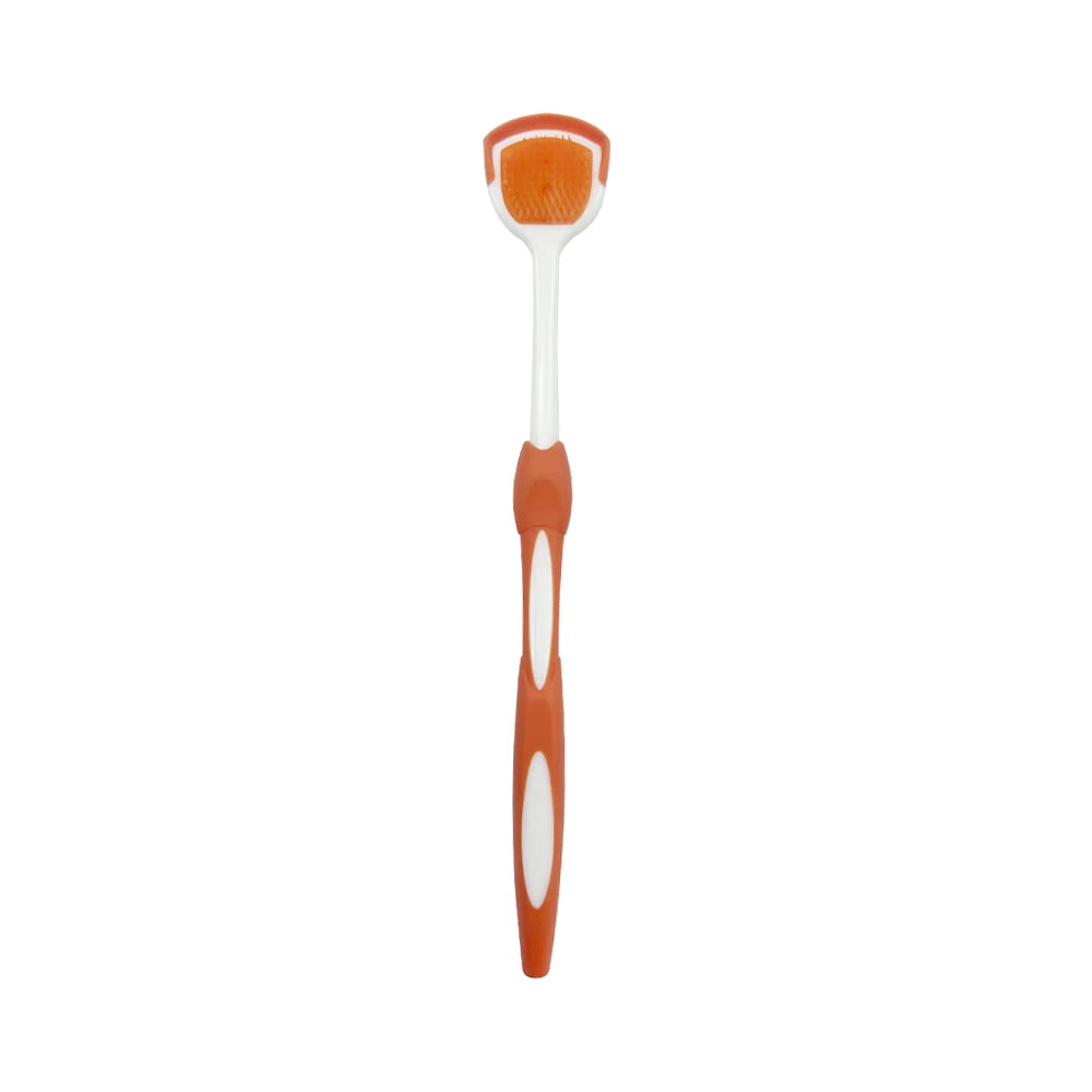 2pcs Tongue Cleaners Adult Kids Reusable Silicone Tongue Scraper Brush Washable Tongue Cleaning Tools Fresh Breath Oral Hygiene