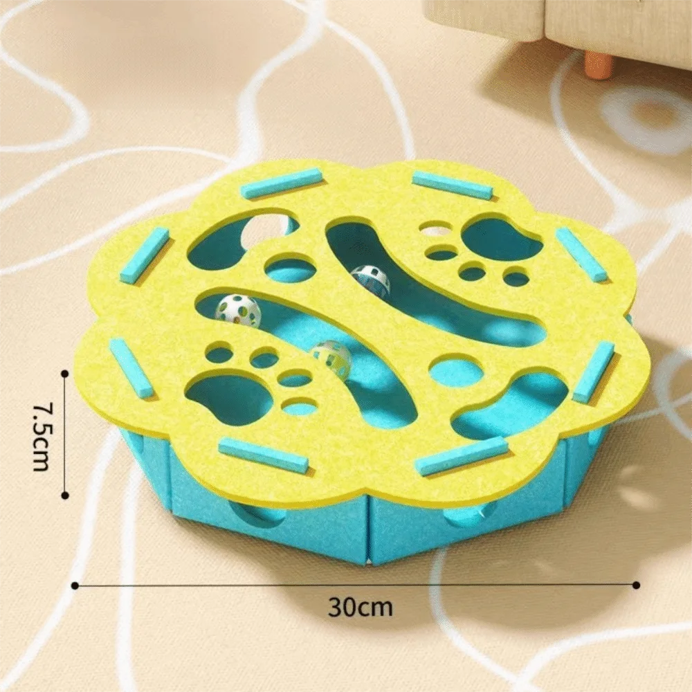 Cat Puzzle Scratch Box with Balls